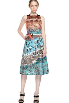 Proenza Schouler Pool Scene Print Sleeveless Flare Dress - Lyst