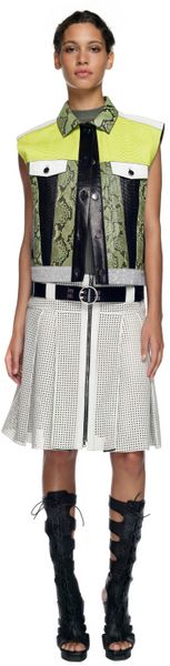 Proenza Schouler Ss Sulphur Button Front Vest in Silver (sulphur) - Lyst