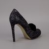 Stella Mccartney Glitter High Heels in Black - Lyst