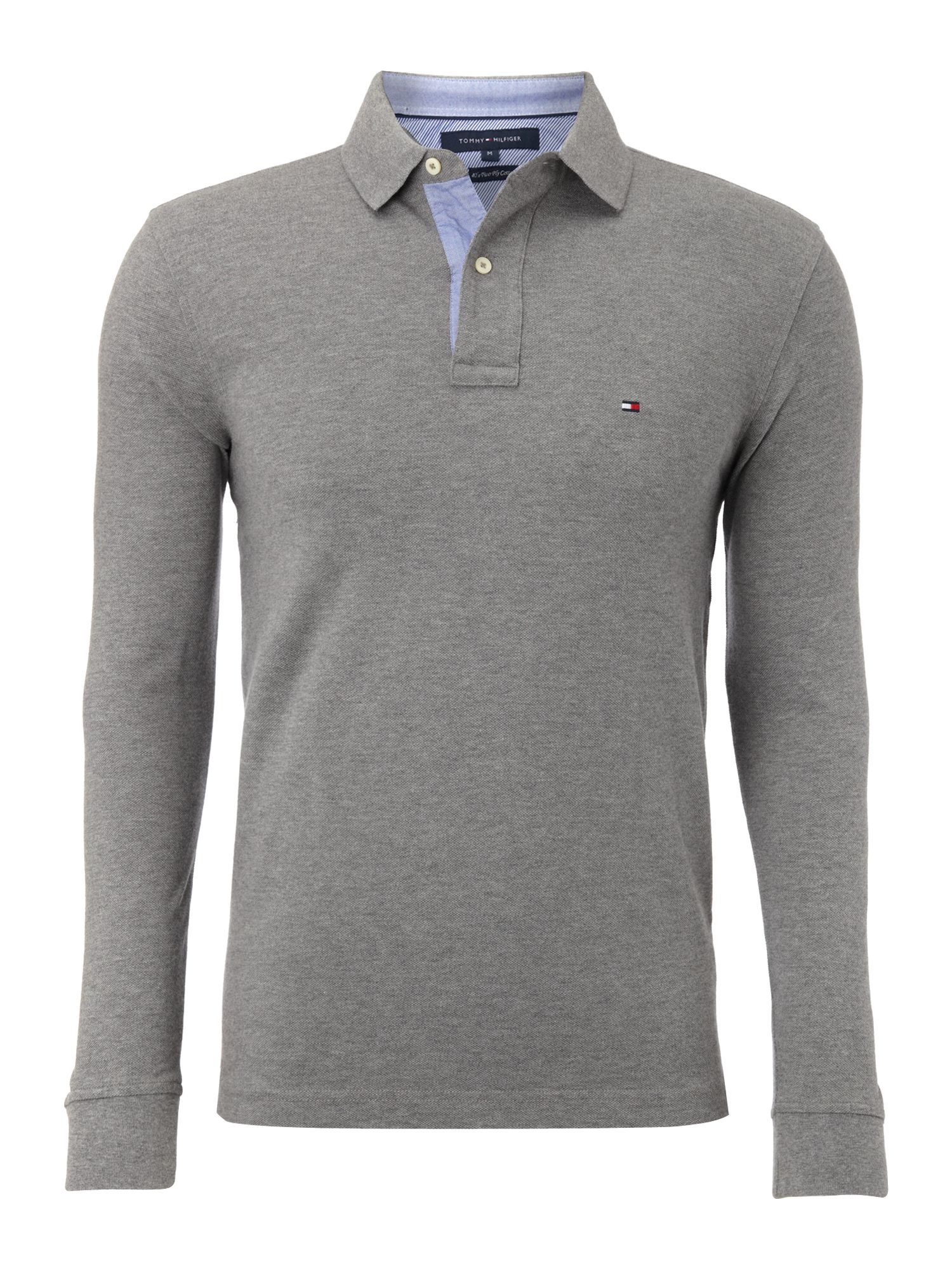 Tommy Hilfiger Classic Tommy Polo Shirt in Gray for Men (Grey) Lyst