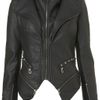 Topshop Zip Pu Jacket By Rare in Black - Lyst