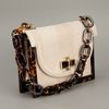 Tory Burch Tortoise Print Base Bag in Beige (sandy) - Lyst