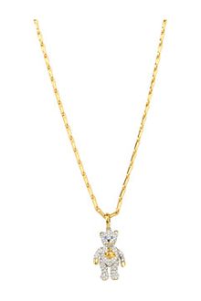 Vivienne Westwood Little Pave Teddy Pendant - Lyst