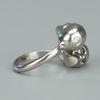 Alexander Mcqueen Twin Skull Ring in Silver - Lyst