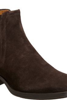 Barneys New York Co-op Suede Plain Toe Chelsea Boot - Lyst