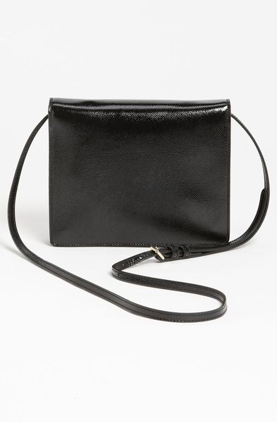 Burberry Patent Leather Crossbody Bag in Black | Lyst