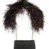 Christian Louboutin Artemis Featherembellished Shoulder Bag in Black - Lyst