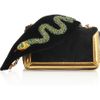 Christian Louboutin Artemis Medusa Suede Shoulder Bag in Black - Lyst