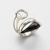 Gucci Sterling Silver Black Horn Wrapped Ring in Silver - Lyst