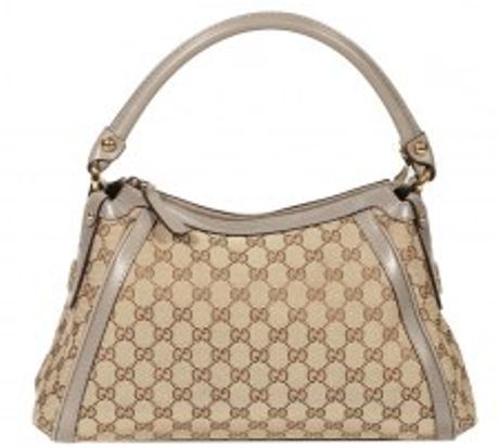 Gucci Scarlet Gg Small Hobo Bag in Beige (white) - Lyst