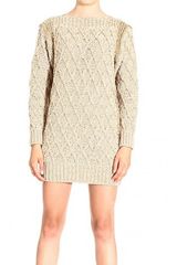 Iceberg Lurex Plait Fabric Dress