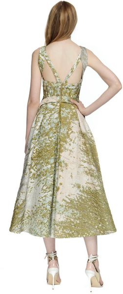j mendel green dress