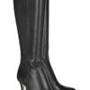 Jimmy Choo Grand Texturedleather Knee Boots in Black - Lyst