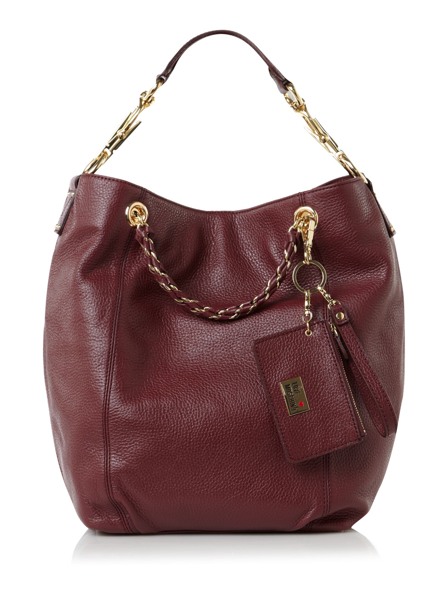 Love Moschino Chain Hobo Bag in Purple Lyst