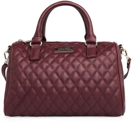 Mango Touch Quilted Bowling Bag in Purple (52)