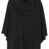 Michael Kors Detachableturtleneck Cashmere and Merino Woolblend Poncho in Black - Lyst