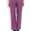 Miu Miu Cropped Woolblend Brocade Pants in Purple - Lyst