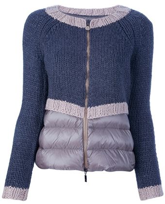 Moncler Padded Cardigan - Lyst