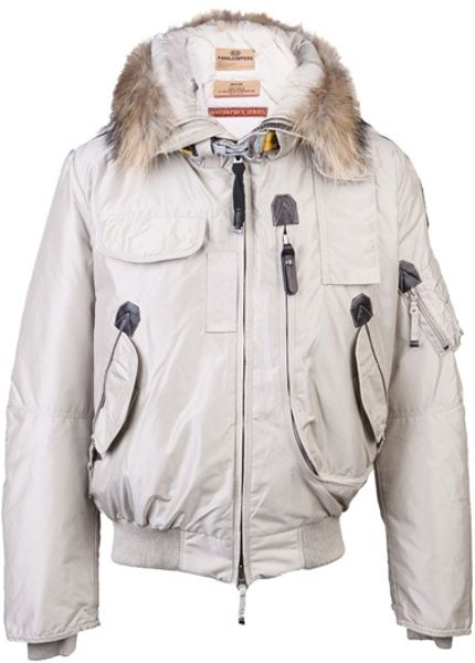 parajumpers long bear down coat in sand