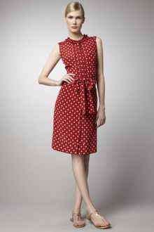 Tory Burch Graham Polkadot Silk Dress - Lyst