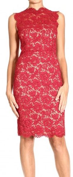Valentino Sleeveless Lace Dress - Lyst