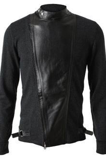 Yves Saint Laurent Cashmere and Leather Jumper - Lyst