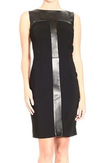 Yves Saint Laurent Sleeveless Double Stretch Leather Dress - Lyst