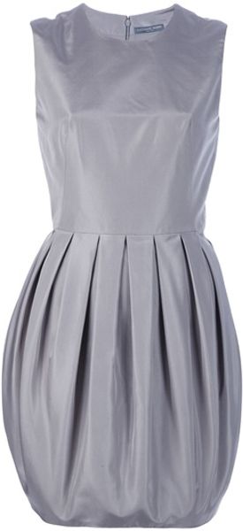 Alexander Mcqueen Sleeveless Dress in Gray (grey) - Lyst