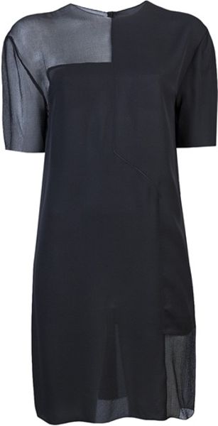 Alexander Wang Blocked Puzzle Dress in Black - Lyst