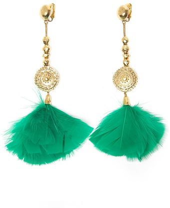 Aurelie Bidermann Cite Dor Feather Earring - Lyst
