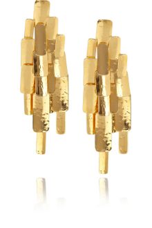 Aurelie Bidermann Machu Picchu 18karat Goldplated Clip Earrings - Lyst