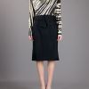 Balenciaga Tie Sash Skirt in Black - Lyst