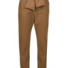 Balenciaga Tie Sash Trouser in Brown - Lyst