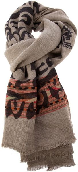 Etro Raw Edge Scarf - Lyst