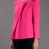 Giorgio Armani Collarless Blazer in Pink - Lyst