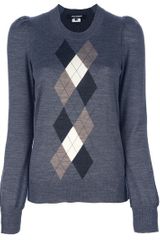 Junya Watanabe Checked Print Sweater