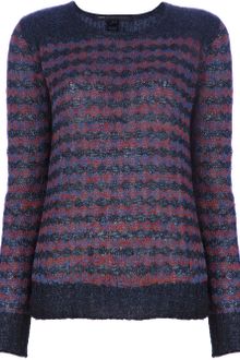 Marc By Marc Jacobs Lurex Stripe Jumper - Lyst