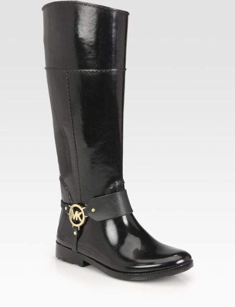 Michael Michael Kors Fulton Harness Rain Boots in Black
