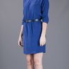 Michael Kors Scoop Neck Dress in Blue - Lyst