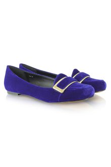 Rachel Zoe Lily Blue Velvet Smoking Slipper - Lyst