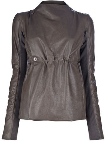Rick Owens Leather Jacket - Lyst