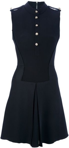 Victoria Beckham Flared Dress in Black - Lyst