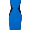 Victoria Beckham Hourglass Detail Dress in Blue (black) - Lyst
