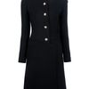Victoria Beckham Single Breasted Coat in Black - Lyst