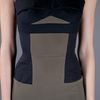 Victoria Beckham Fitted Dress in Khaki - Lyst