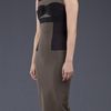 Victoria Beckham Panel Dress in Khaki - Lyst