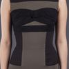 Victoria Beckham Panel Dress in Khaki - Lyst