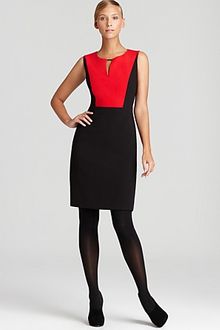 Calvin Klein Sleeveless Color Block Dress - Lyst