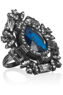 Lanvin Oversized Swarovski Crystal Ring - Lyst