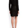 Mango Pleated Boucle Dress in Black - Lyst